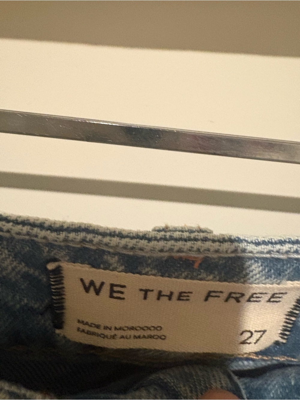 Free People We The Free Palisades Wide-Leg Jeans Flower Power 27 NWT - Picture 6 of 7